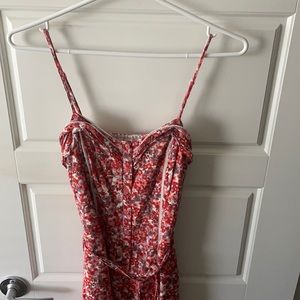 Button front floral Lauren Conrad dress